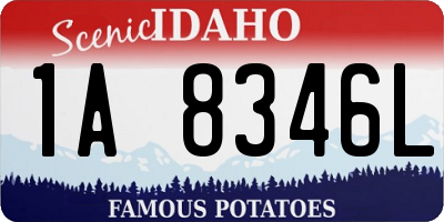 ID license plate 1A8346L