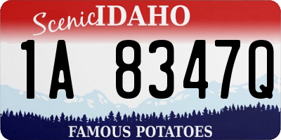 ID license plate 1A8347Q