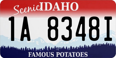 ID license plate 1A8348I