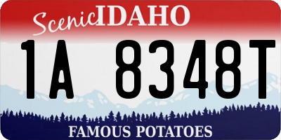 ID license plate 1A8348T
