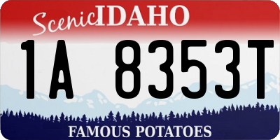 ID license plate 1A8353T