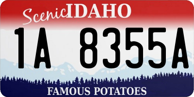 ID license plate 1A8355A