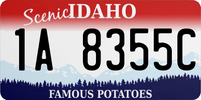 ID license plate 1A8355C