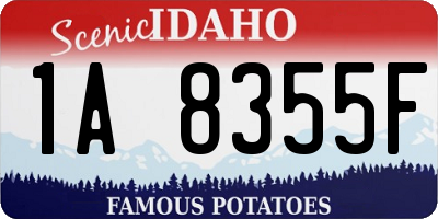 ID license plate 1A8355F