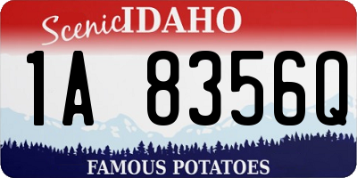 ID license plate 1A8356Q