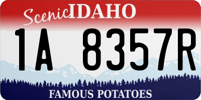 ID license plate 1A8357R