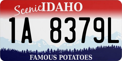 ID license plate 1A8379L