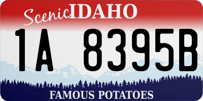 ID license plate 1A8395B