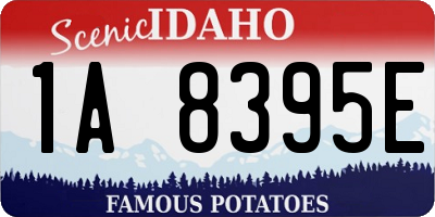 ID license plate 1A8395E