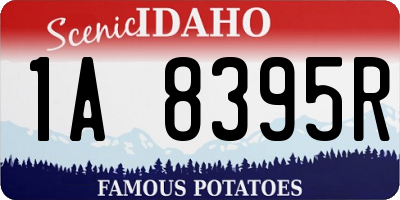 ID license plate 1A8395R