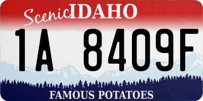 ID license plate 1A8409F