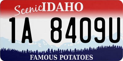 ID license plate 1A8409U