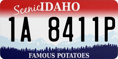 ID license plate 1A8411P