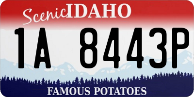ID license plate 1A8443P