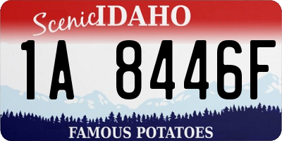ID license plate 1A8446F