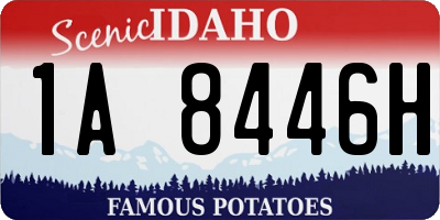 ID license plate 1A8446H