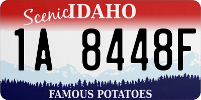 ID license plate 1A8448F