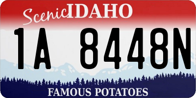 ID license plate 1A8448N