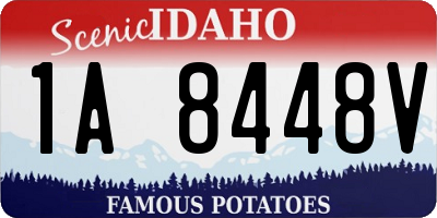 ID license plate 1A8448V