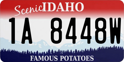 ID license plate 1A8448W