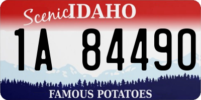 ID license plate 1A8449O