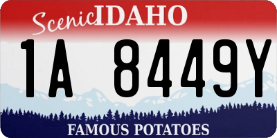 ID license plate 1A8449Y