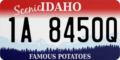 ID license plate 1A8450Q