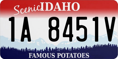 ID license plate 1A8451V