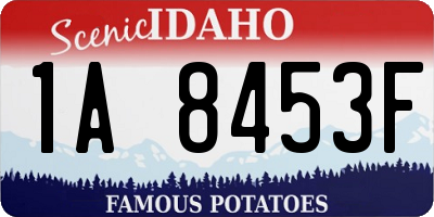 ID license plate 1A8453F
