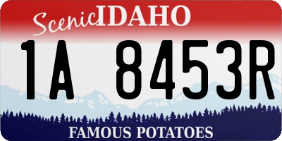 ID license plate 1A8453R