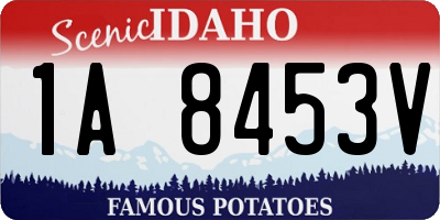 ID license plate 1A8453V