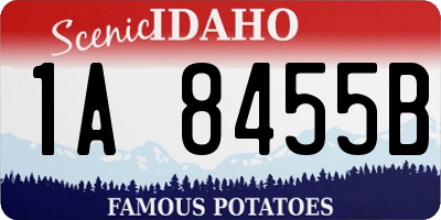 ID license plate 1A8455B