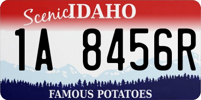 ID license plate 1A8456R