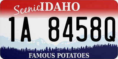 ID license plate 1A8458Q