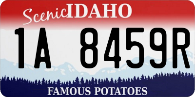 ID license plate 1A8459R