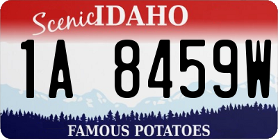 ID license plate 1A8459W