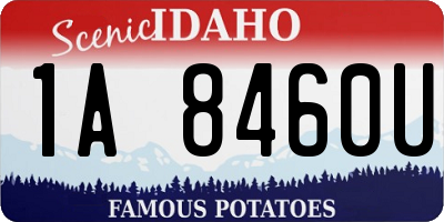 ID license plate 1A8460U