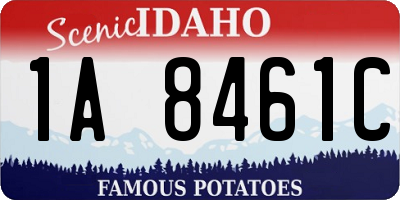 ID license plate 1A8461C