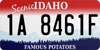 ID license plate 1A8461F