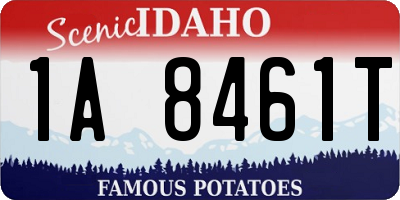 ID license plate 1A8461T