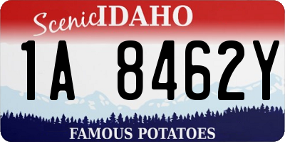 ID license plate 1A8462Y