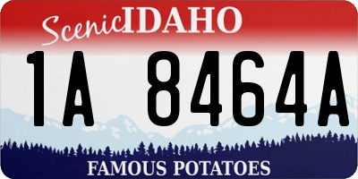 ID license plate 1A8464A