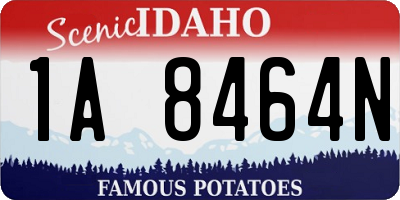 ID license plate 1A8464N