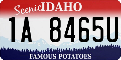 ID license plate 1A8465U