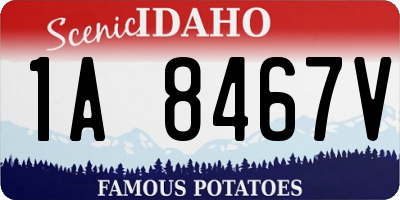 ID license plate 1A8467V