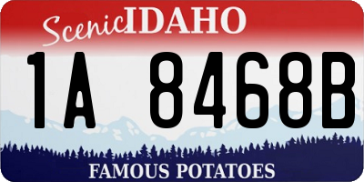 ID license plate 1A8468B