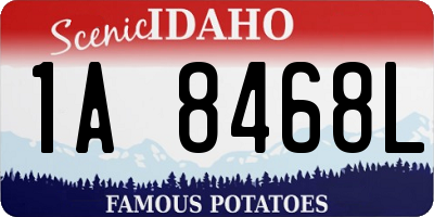 ID license plate 1A8468L