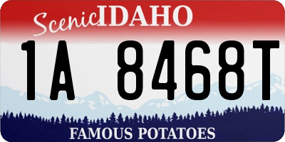 ID license plate 1A8468T