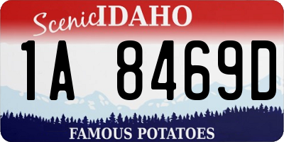 ID license plate 1A8469D