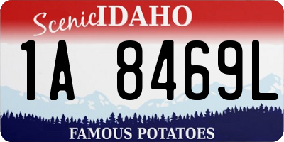 ID license plate 1A8469L